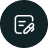 An Icon for a notebook and pen